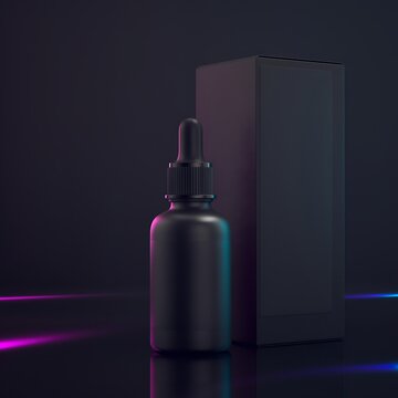 ModernVaporizerBottleIsolatedOnNeonBackground.