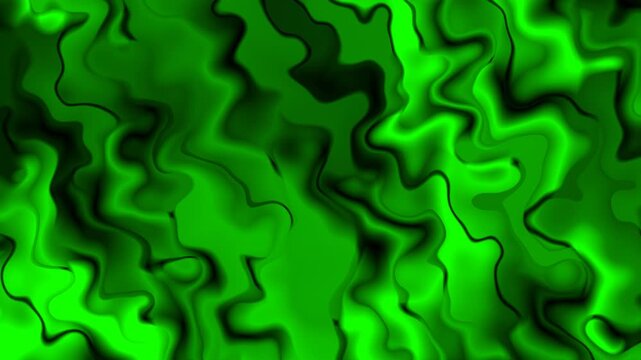 Motion Bright Malachite Green Waves With Deep Emerald Shadows And Rhythmic Electric Light Pulse