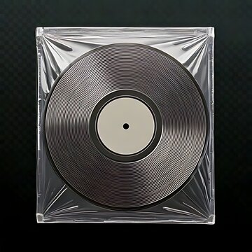 Vintage record in clear protective sleeve