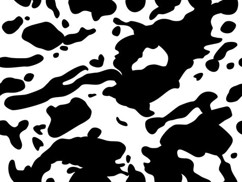 Modern organic seamless pattern in black and white