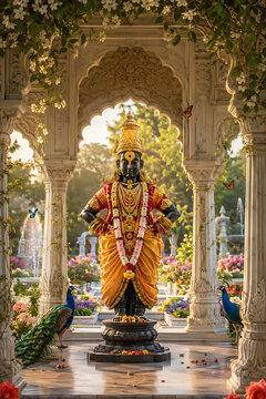 Divine Lord Vitthal Vithoba Panduranga Pandharinath Ashadhi Ekadashi Festival with Chandrabhaga River, Abhang Kirtan, Tulsi Mala and Wari Yatra