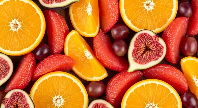 Assortment of fresh citrus fruits in vibrant colors.