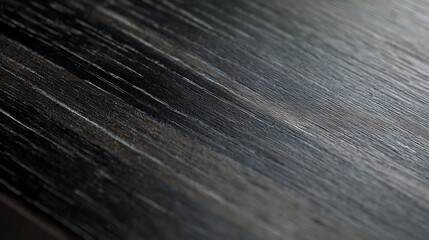 Fototapeta premium Close-up of luxury charcoal oak surface with elegant linear grain