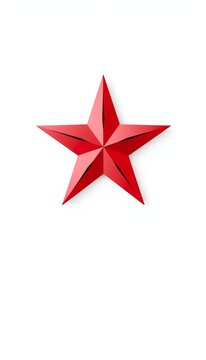 Ten-pointed star icon isolated on white background, single-color, minimalist