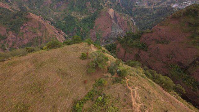 Aerial view of a Mountain, 4k drone video
