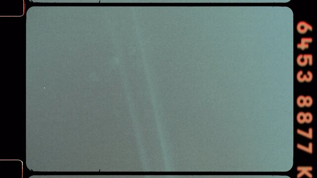 Expired 16mm Film Border Overlay with Vintage Sprockets, Film Burn and Dirty Scratches