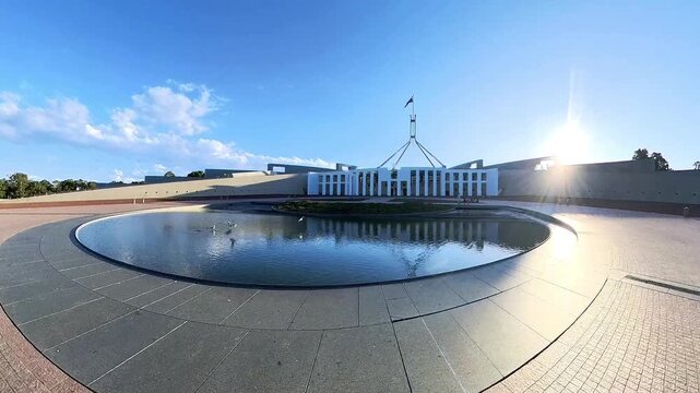 Parliament House and Capital Hill in Canberra, Australia