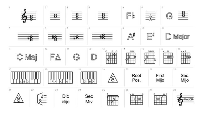 Music Theory Chart: Scales, Chords, and Notation Guide