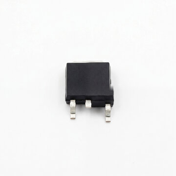 Generic electronic zener diode isolated on white.