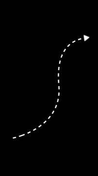 Animation arrows line pointer highlight, sign arrow line With alpha channel.