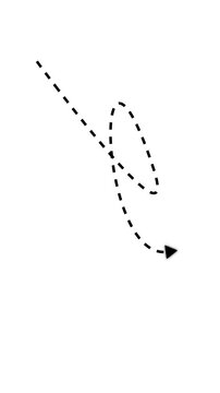 Animation arrows line pointer highlight, sign arrow line With alpha channel.