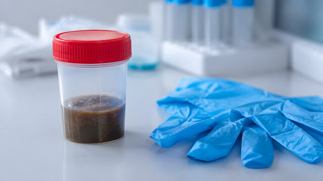 Sealed Stool Sample for Parasite Testing