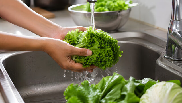 Produce Washing to Prevent Parasite Infection