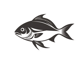 Fototapeta premium Colorful Fish Illustration Isolated on White Background