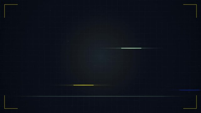 Dark minimalist background with glowing grid borders and subtle motion