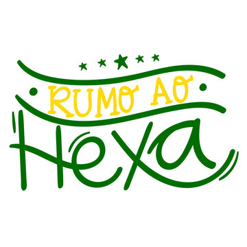 Colorful rum to hexa text logo design