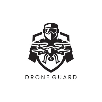 Drone Guard Logo Design for Security Surveillance and Aerial Photography Tech Services