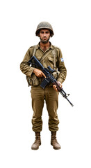 Fototapeta premium A soldier of the yom kippur war israel 1973