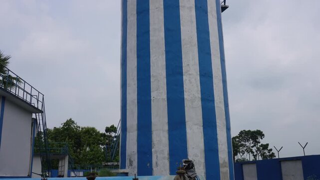 Municipal water tank supporting urban water supply