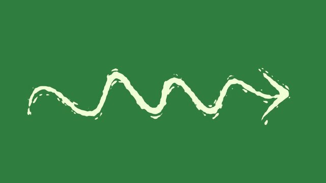Wave crown expression design illustration movement gesture frame elements creative cartoonish emotion figure isolated on green screen background