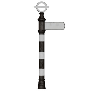 Belisha Beacon Pedestrian Crossing Signpost