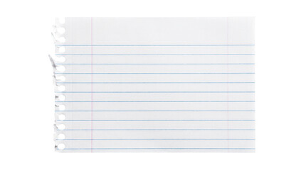Lined paper, spiral notebook page, blue lines, white background, blank sheet