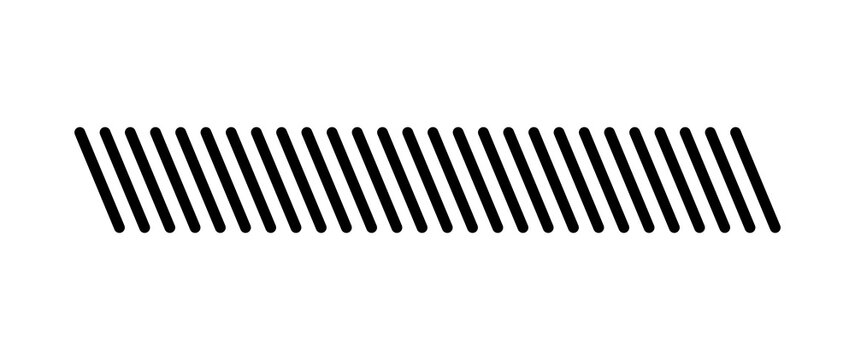 Black Slanted Parallel Lines Pattern Vector