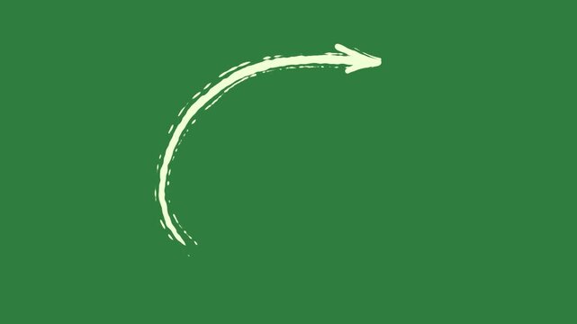 Circle on the letter o it arrow oval figure frame design backgrounds elements depth emotion style movement motion isolated on green screen background