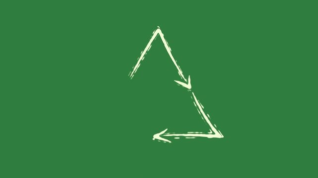 The letter l triangle an airplane flying in sky gesture backgrounds composition scene cartoonish colorful isolated on green screen background
