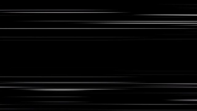 Speed lines anime background texture pattern effect in cartoon concept. 4k video