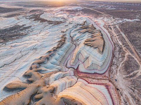 Kyzylkup Canyon from Above in Mangystau