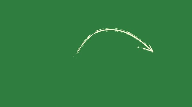 Small dot the letter v line outline arrow border wallpaper logo drawn movement creative composition scene isolated on green screen background