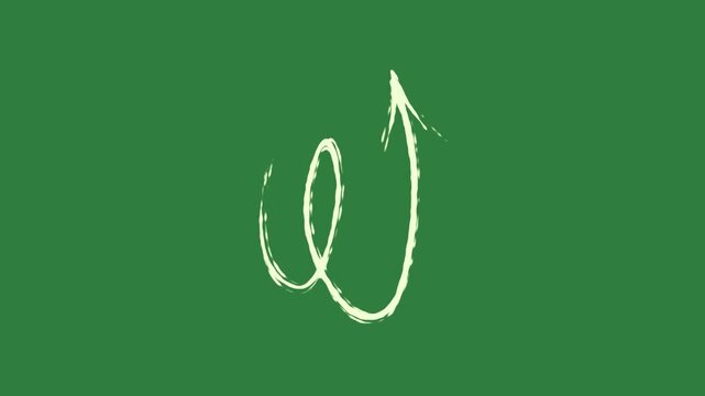 The letter o layers depth motion frame colorful scene backgrounds elements cartoonish design expression isolated on green screen background