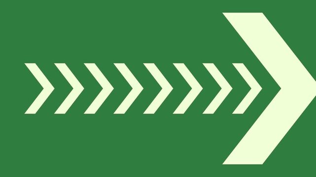 Arrows arrow scene elements backgrounds layers frame motion emotion depth cartoonish figure design colorful isolated on green screen background