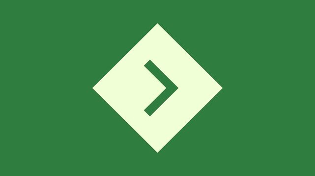 Diamond shape logo layers depth composition design gesture frame creative backgrounds expression figure isolated on green screen background