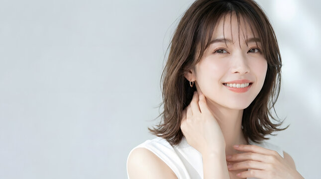 ナチュラルな女性の美容ポートレート