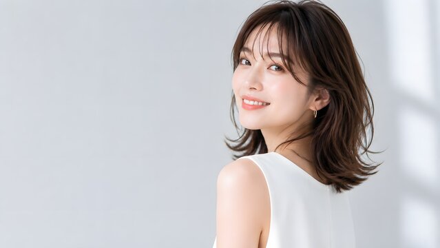 ナチュラルな女性の美容ポートレート