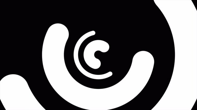 Abstract circular swirl transition with rotating spiral wipe, smooth radial reveal effect for video editing, dynamic vortex scene change, alpha channel transparent background