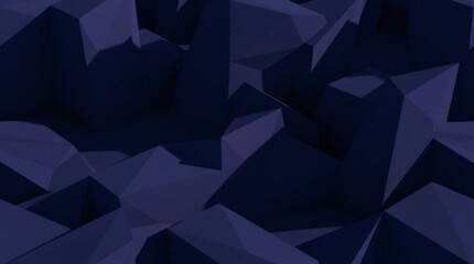 Fototapeta premium Abstract dark blue geometric low poly background
