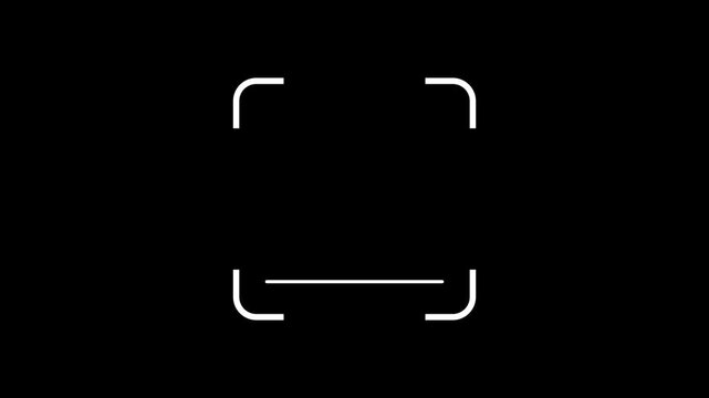 4K motion graphics animation of a QR code scanning effect with animated scan line on alpha transparent background. Ideal for app, payment, authentication, technology, and digital interface projects.
