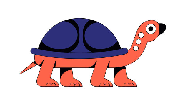 Vecter illustration of turtle 