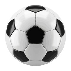 Naklejka premium Classic black and white soccer ball isolated on white background