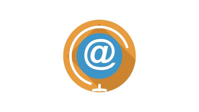 Email Icon Animation - Digital Communication and Online Messaging.