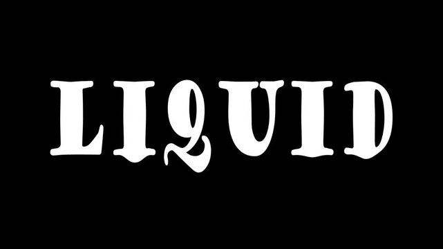Liquid editable text effect template, liquid similar glass text style, premium vector whit color 4k. Dripping blood of text animation for Halloween party. 4k