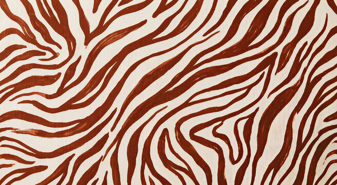 Brown and white zebra animal print pattern