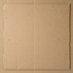 Fototapeta premium Close up texture of corrugated cardboard shipping box surface with visible folds and imperfections