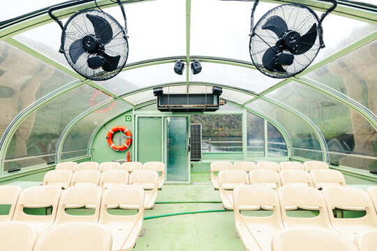 Inside the Glass Cruise Boat