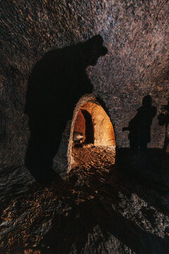 Silhouette in the Wine Cave