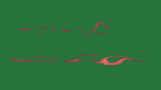 White border and picture of lion on red heart two birds flying in the sky bird over field screen air group isolated on green screen background