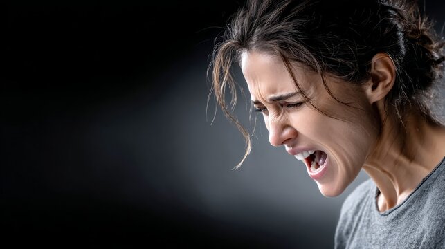 Emotional outburst captures intense feeling of frustration and distress in a personal moment